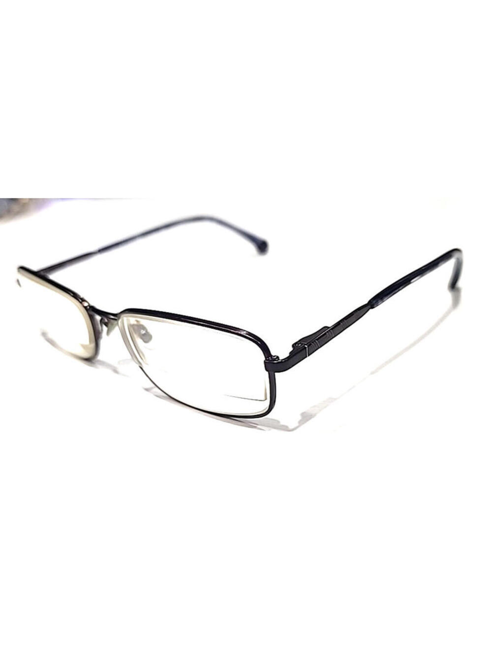 Brooks Brothers BB1036 1221 Gunmetal Blue Rectangle Eyeglasses 55-16 145